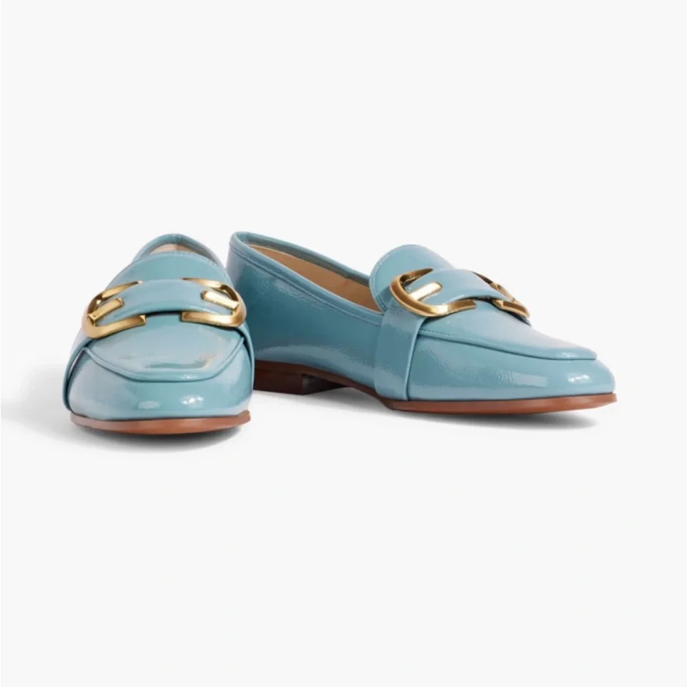 SAM EDELMAN Leonie Buckle Faux Patent Leather Loafers - Women’s Size 6 - New - Picture 3 of 10